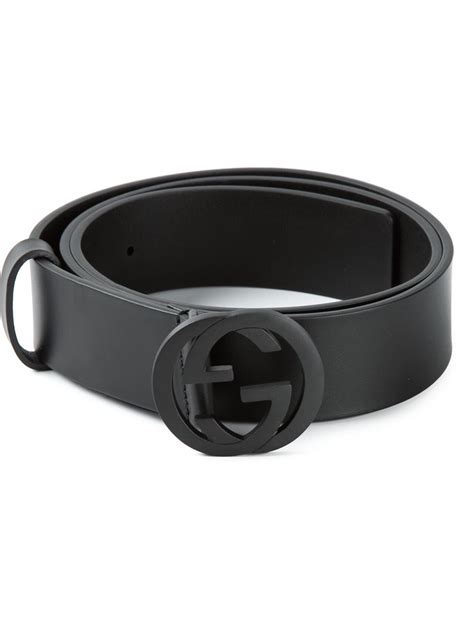 gucci black mens belt